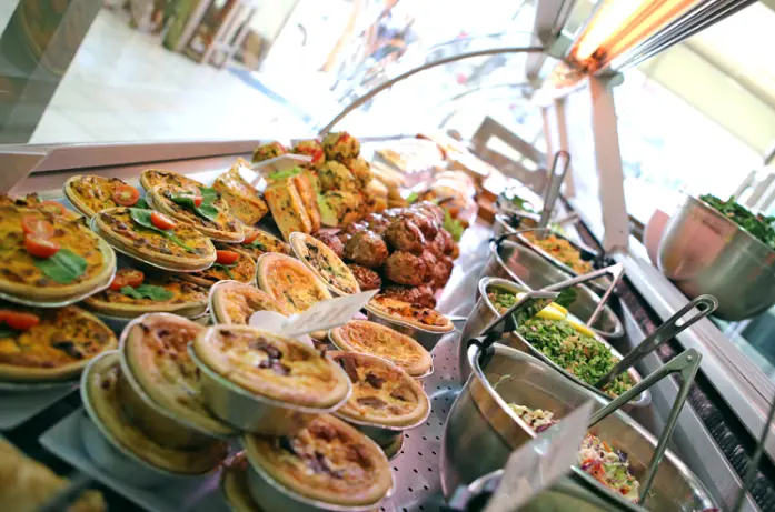Catering buffet spread